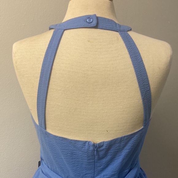 NWT Lauren James Dress Abigail Light Blue Size M. Made in USA - Picture 6 of 11